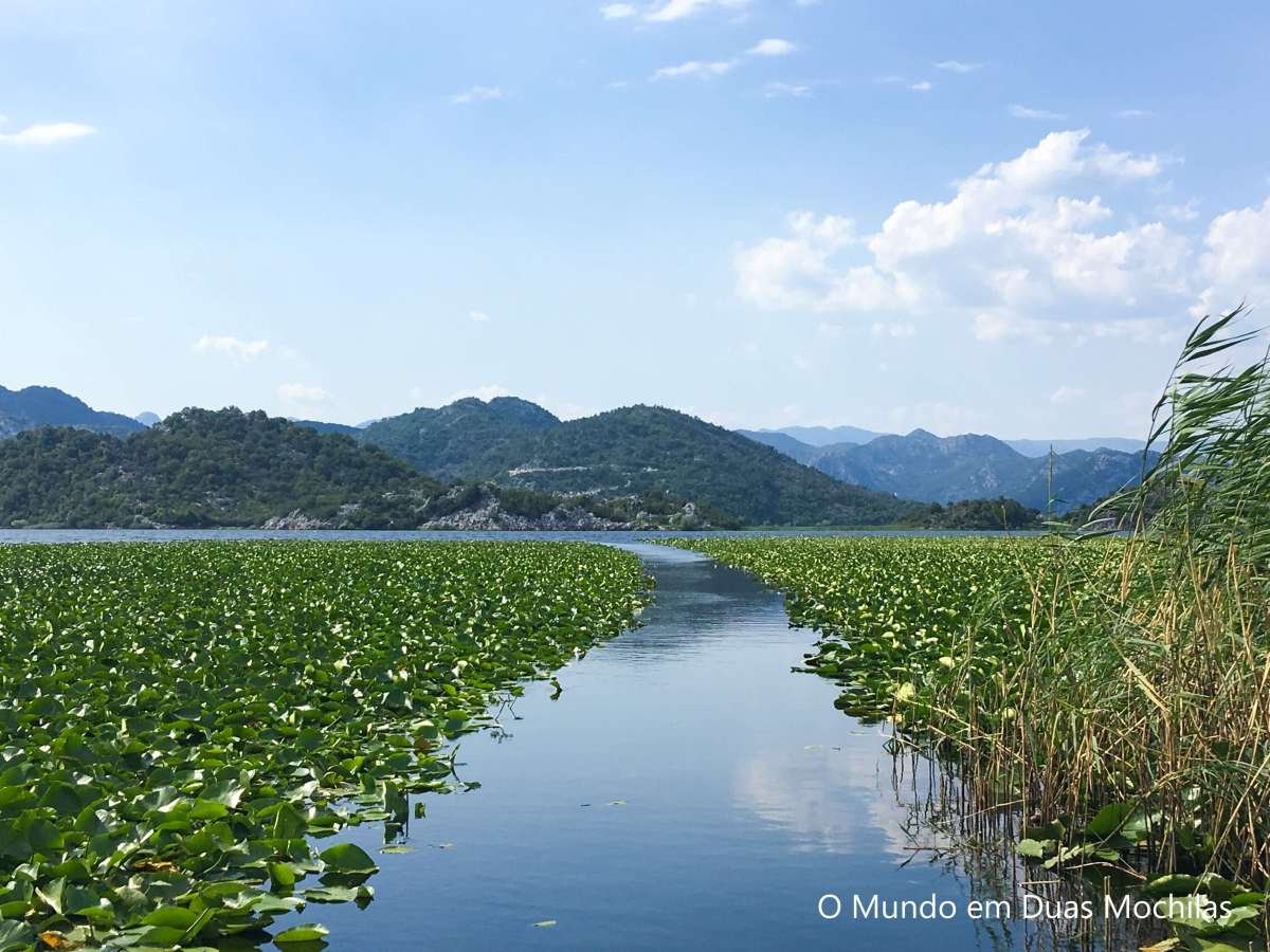 O lago Skadar