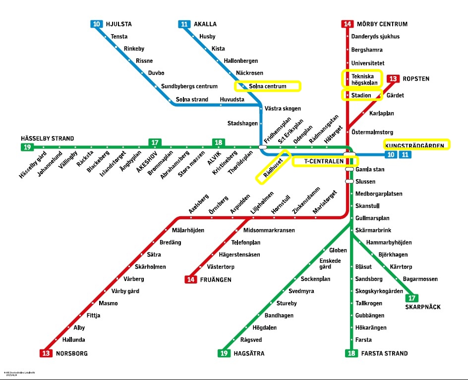 Mapa Metro