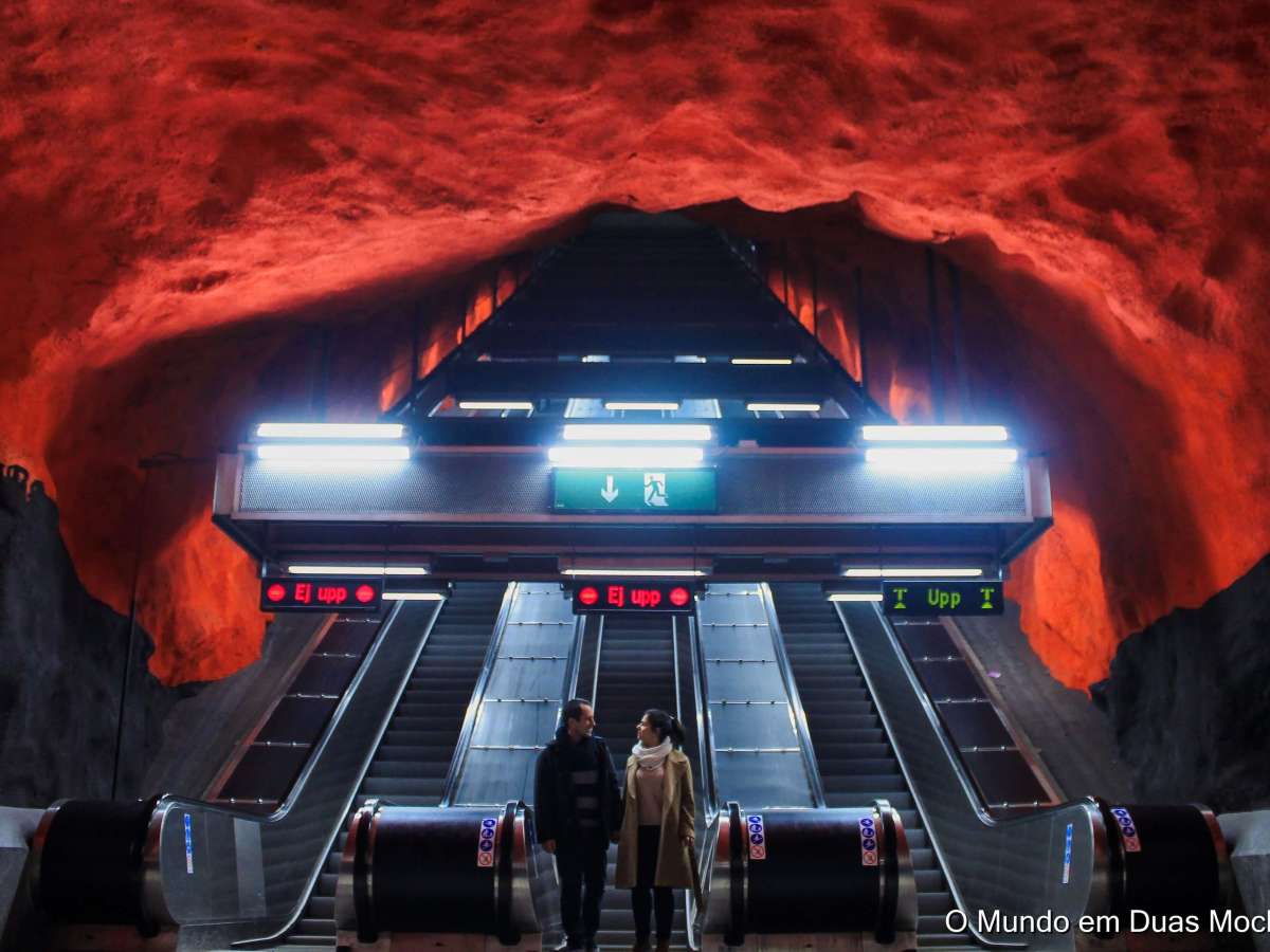 O metro de&nbsp;Estocolmo